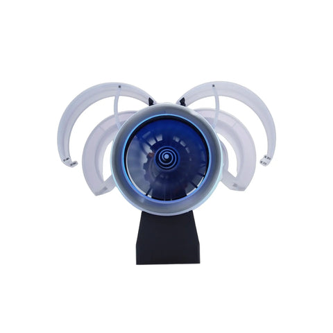 Front view of the Massive Scale Turbofan Engine Building Kit With Ultra Complex Abundant Parts And Hyper Realistic Assembly for display.
