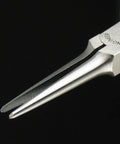 Close-up of Mini Needle Nose Pliers 141mm Precision Pro Grade Long Nose Pliers ESD Safe Carbon Steel Jaws For PCB Electronics Soldering