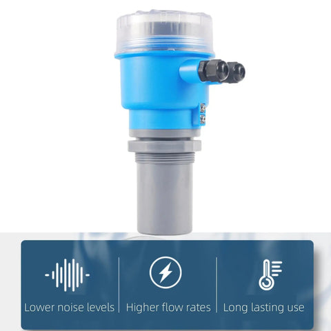 Ultrasonic Level Meter With LCD Water Level Sensor And LED Display, Digital Level Monitor For Liquids, 4 To 20mA Analog Output
