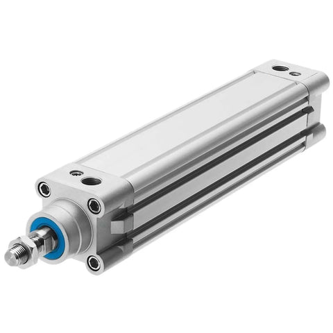 Top Grade Pneumatic Cylinder Parts Featuring DNC Models With Bore Sizes Of 32 40 And 50 Millimeters Plus Stroke Lengths Ranging From 25 To 320 MM for industrial machine use.
