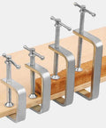 Rock Solid Alloy Steel C Clamps For Wood And Plastic Tighten With Confidence And Keep Projects On Track Easy Compact Portable Clamp Set