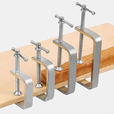 Rock Solid Alloy Steel C Clamps For Wood And Plastic Tighten With Confidence And Keep Projects On Track Easy Compact Portable Clamp Set