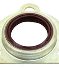 Close-up of Chelsea 28 P 226 PTO Pump Adapter for 28 Series output and hydraulic pump mounting, metal construction, top view