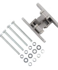 heavy-duty concealed stainless steel hinge with screws and washers