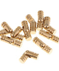 Copper Barrel Hinges For Wooden Gift Boxes, Concealed Cylindrical Hinges, Gold Finish, 17 X 5mm, DIY Box Hardware, scattered view