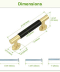 Dimensions of Gold Cabinet Handles 10 Pack 3 Inch Drawer Pulls And Knobs For Kitchen Cupboard Bathroom Dresser Hardware