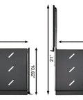 Fully Extendable 1U Keyboard Tray Universal 19 Rack Mount Sliding Console Shelf For Network Equipment Servers Featuring No Fuss Installation And Straight Up Durable Build Pack Of Two with dimensions 19x16.5x21 inches
