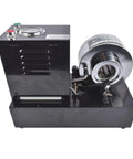 Versatile Black Electric Hydraulic Hose Crimper For 1/4 To 1 Inch Steel Wire R1 And R2 Hoses with control panel and crimping mechanism.