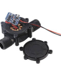 Compact 12V Micro Hydroelectric Water Turbine Generator 10W Portable Power Unit for small streams and rivers, components view