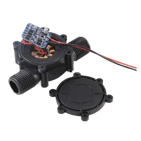 Compact 12V Micro Hydroelectric Water Turbine Generator 10W Portable Power Unit for small streams and rivers, components view