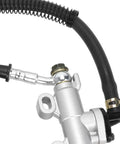 Close-up of Beefed Up Rear Brake Master Cylinder Reservoir Hose Line for 90cc to 250cc ATVs and Go Karts
