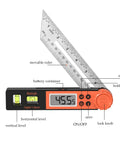 Digital Angle Finder Protractor 0-360 Degrees with T Bevel Gauge, LCD Display, Horizontal Vertical Bubble, High Accuracy