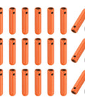 Beefy 24 Pack Alloy Shoelace Tips With Screws 25mm End Caps Orange For DIY Shoestrings Replacement Aglets Durable And Easy To Install 4mm Inner Diameter 6mm Width 25mm Length