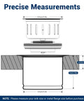 Dimensions diagram of Extended Kitchen Garbage Disposal Flange Kit With Basket Strainer And Drain Stopper for 3.5-inch sink drain.