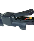 Touch Button TIG Torch Control With Anti Slip Grip And Quick Release On Off Clip, side view of black tool attachment