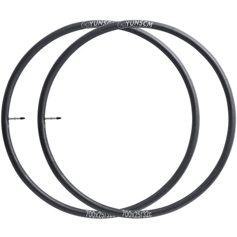 Two Pack 700C Bike Tubes With Presta Valve 48mm Premium Butyl Rubber Fits 25C 26C 28C 30C 32C Road And Mountain Bikes Solid Sealing Ozone