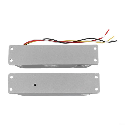 Heavy Duty Stainless Steel Electric Drop Bolt Lock With Adjustable Zero To Six Second Delay For Daily Entry Doors showing the aluminum housing and wiring.