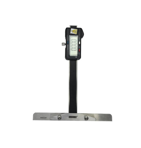 Stainless Steel Depth Gauge Caliper With Detachable Wide Jaw Bridge 0 To 6 Inch Range 150 mm One Thousandth Inch Precision Extra Large LCD Screen