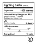 Lighting facts for 60 LED Portable Photo Lighting Kit With Adjustable Tripod Stand For Tabletop Photography And Video Shoots 1400 Lumens 5500K Daylight Balanced 90 Plus CRI Continuous Lighting Color Filters Included 2 Pack showing brightness, cost, life, appearance, and energy used.