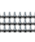 Set of 21 adjustable furniture feet for tables and chairs with leveling posts, silent operation, scratch-resistant anti-slip leg covers.