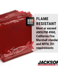 Welding Curtain Transparent Screen For Better Visibility And Arc Shielding With UV And Blue Light Protection Injury Prevention Noise Reduction And Clear Division In Multiple Colors And Sizes For Shop Safety, red PVC curtain, flame resistant.