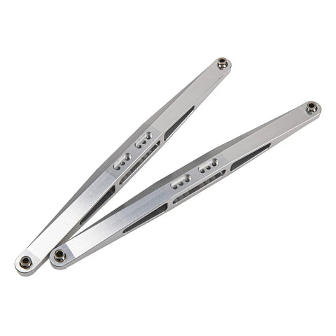 Aluminum Alloy RC Rear Trailing Arms Lower Linkage For 1to7 Traxxas UDR Desert Racer Beefy Rear Suspension Link, 213mm silver pair
