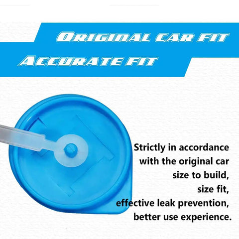 2 Pack Windshield Wiper Fluid Reservoir Cap For Acura ILX Hybrid And Honda Civic Accord Hybrid Replacement, blue OEM style fit