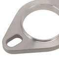 Close-up of stainless steel flange from 2 Inch Flange Connection Kit With Stainless Steel Flanges And Gasket Set Including Bolts Locknuts And Washers
