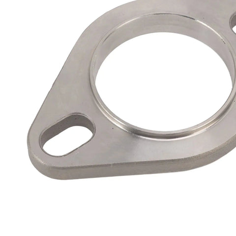 Close-up of stainless steel flange from 2 Inch Flange Connection Kit With Stainless Steel Flanges And Gasket Set Including Bolts Locknuts And Washers