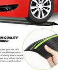 Universal Garage Door Threshold Seal Kit 20Ft with Bottom Waterproof Rubber Weather Stripping Replacement in Green, close-up view