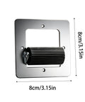 Steel Wire Pulling Roller For Electrical Boxes, Smooth Cable Guide Tool With Low Friction Rollers, 8x8cm Junction Box Wire Threading Aid, removes snags, eases through walls, fast quiet durable, 8cm metal plate
