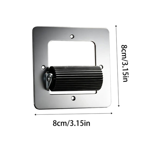 Steel Wire Pulling Roller For Electrical Boxes, Smooth Cable Guide Tool With Low Friction Rollers, 8x8cm Junction Box Wire Threading Aid, removes snags, eases through walls, fast quiet durable, 8cm metal plate