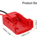RC Car Battery Adapter Converter Kit For 18V DIY Cars And Trucks With 12AWG Wire Harness And Red Wire Connector ABS Shell