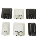 Weatherproof Cable Entry Gland Curved Connector For All Cable Types 2mm2 To 6mm2 Ideal For RVs Campers Boats Solar Panels Outdoor Installations For Marine And Outdoor Solar Setups Easy Glue Mount Waterproof UV Resistant Lightweight Durable, black and white