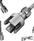 Premium Integrated Internal And External Pipe Threading Toolkit Upgraded For 1/2 Inch 3/4 Inch 1 Inch PVC And Steel Pipes electric drill compatible die cutter.