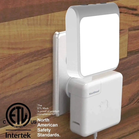 Plug In LED Night Light With Auto Dusk To Dawn Sensor Adjustable Brightness And Color Temperature From Warm White To Cool White Perfect For Bathroom Hallway Bedroom Kids Room Kitchen Stairway 6 Pack shown in wall outlet