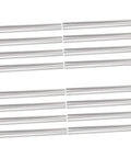 16 Piece Aluminum Tent Pole Repair Tube Connector Kit For Snappy Pole Fixes And Lightweight Camping Accessory For Dome Cabin Tents Perfect For Camping Trips And Easy Assembly, showing aluminum tubes