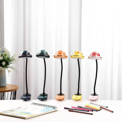 Folding Book Light For Bedside Reading 2W Dimmable Kids Reading Lamp USB Rechargeable Night Light With Mini Star Projector 6000K Cool White Touch Control Perfect For Bedroom And Living Room Blue