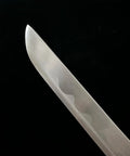 Close-up of a blade from the Red 3 Piece Samurai Sword Set With Display Stand Katana Collection Decorative Swords For Home Display