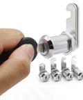 Versatile Cam Cylinder Lock Set For Cabinets Mailboxes Drawers Cupboards And Lockers Includes 2 Keys Easy Install No Fuss security