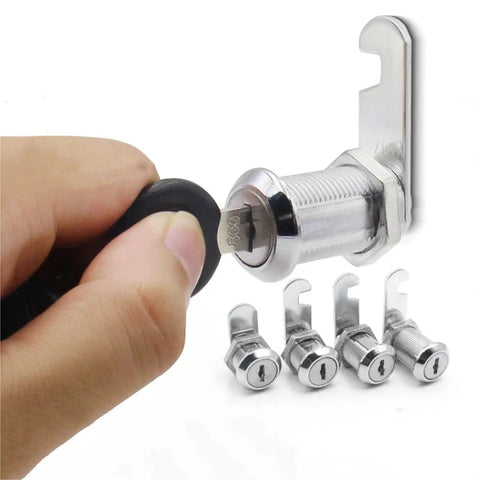 Versatile Cam Cylinder Lock Set For Cabinets Mailboxes Drawers Cupboards And Lockers Includes 2 Keys Easy Install No Fuss security