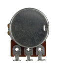 Beefy 4 Pack B250K Guitar Potentiometers With Knurled Split Shaft Linear Taper 250K Ohm 15mm Shaft Bayonet Mount close-up