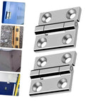 Heavy Duty 304 Stainless Steel Door Hinges Two Pack Industrial Grade Adjustable Cabinet And Door Hinges For Wood Furniture With Smooth Quiet Operation And 180 Degree Rotation Precision Cast Sturdy Design Popetpop