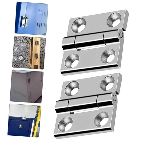 Heavy Duty 304 Stainless Steel Door Hinges Two Pack Industrial Grade Adjustable Cabinet And Door Hinges For Wood Furniture With Smooth Quiet Operation And 180 Degree Rotation Precision Cast Sturdy Design Popetpop
