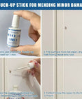 Multi Surface White Touch Up Paint Pen For Interior And Exterior Scratch Repair On Walls Doors Cabinets Wood And Furniture Water Based Low Odor No Mess Easy To Use 1.5 Fl Oz Perfect White Quick Coverage For Dings And Scratches used in four steps