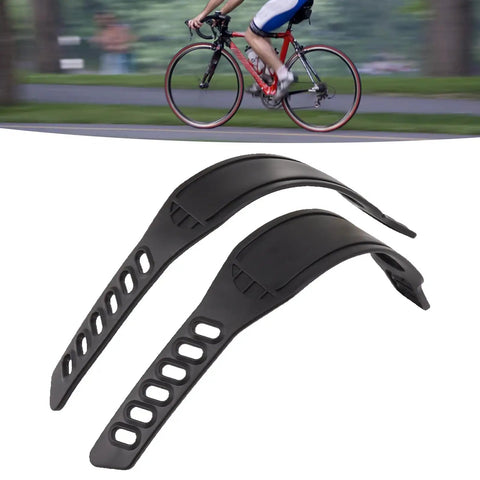 Adjustable Universal Pedal Straps With Durable Plastic Toe Clips For Exercise Bikes, Secure Fit, Easy Length Adjustment Up To 12 Inches