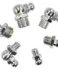 Heavy Duty 230 Piece Steel Zerk Grease Nipple Fitting Assortment Kit With Straight And Angled 45, 90 Degree Styles M6 M8 M10 For Car Bike Repair, steel grease fittings