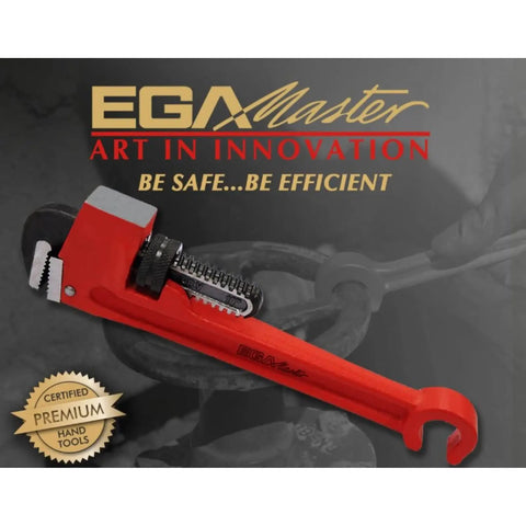 10 Inch Pipe And Valve Wrench For Heavy Duty Plumbing Industrial Grade Tool Built Tough With A Power Packed Torque Jaw