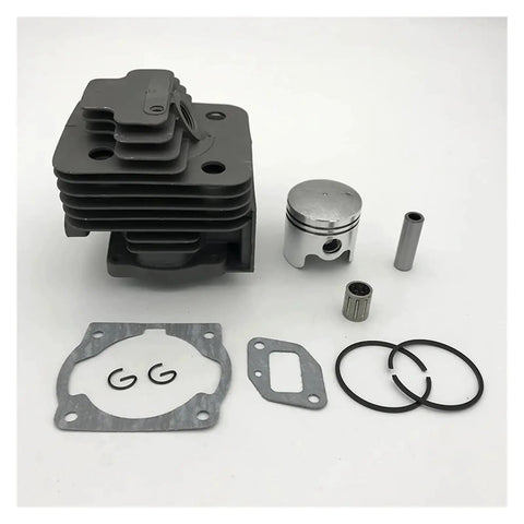 Thinking Process: 44mm engine repair kit with piston, cylinder, gaskets, rings, pin, and bearing parts