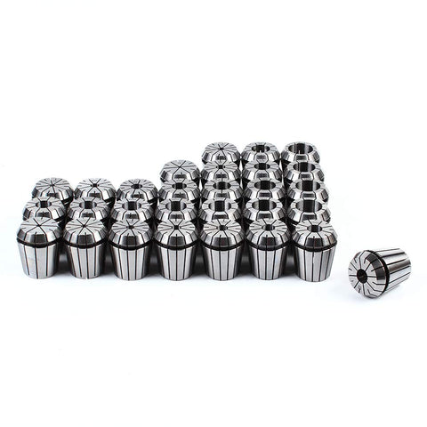 29 Piece ER40 Spring Collet Set For Milling Machines Imperial Size With Beefy Hardened Precision Ground Collets And High Clamping Force